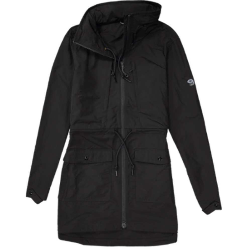 Mountain Hardwear Women's Urbanite Parka Long Water Resistant Black Jacket Shell